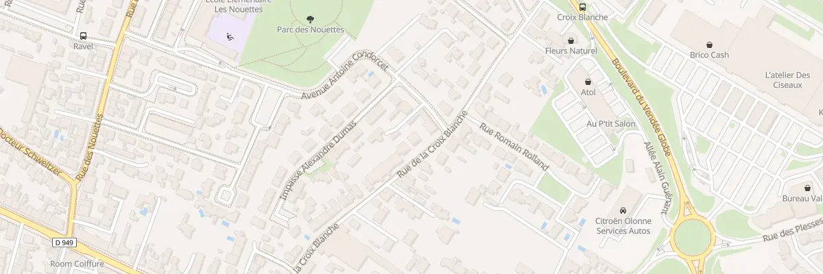Plan du 37 Rue de la Croix Blanche aux Sables-d’Olonne