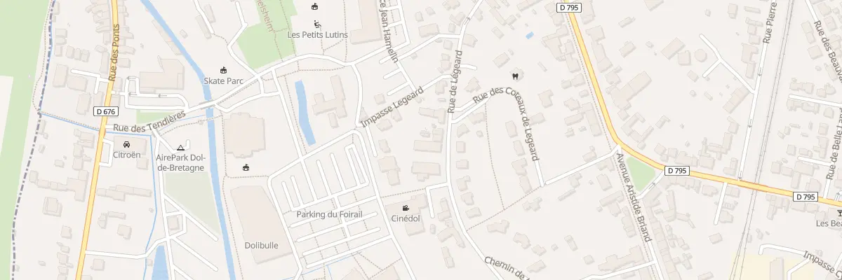 Plan du 14 Rue de Legeard à Dol-de-Bretagne