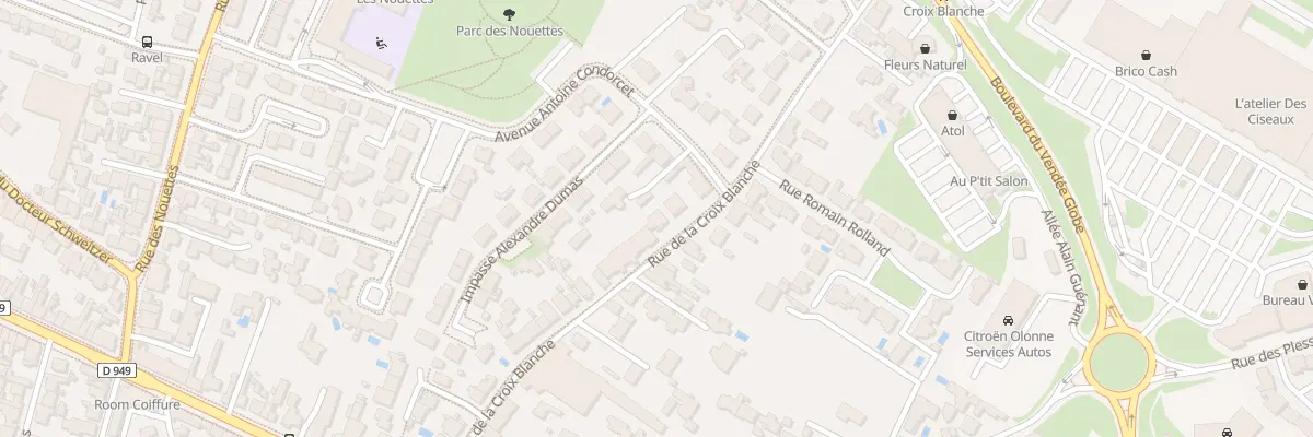 Plan du 35 Rue de la Croix Blanche aux Sables-d’Olonne