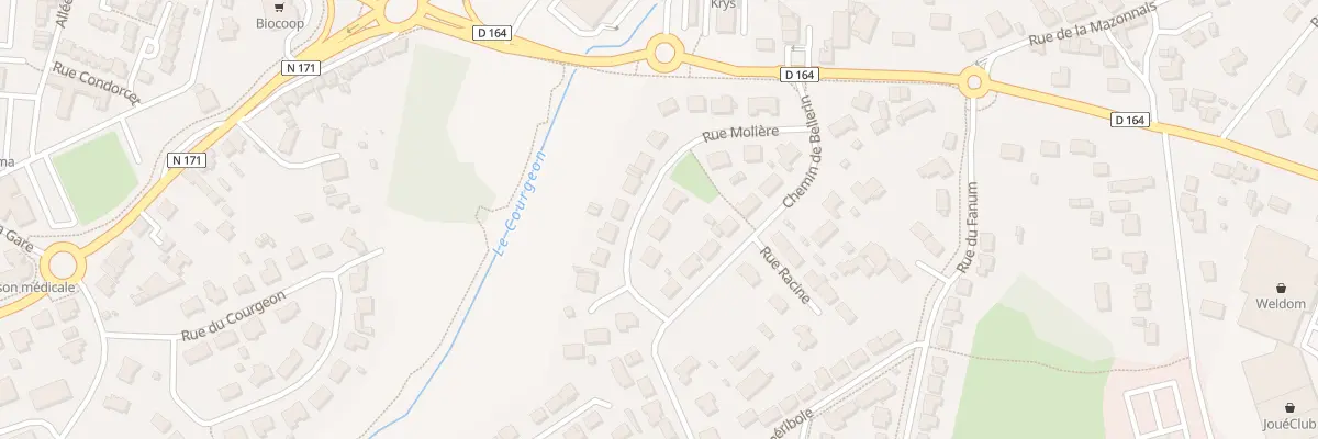 Plan du 8 Rue Molière à Blain
