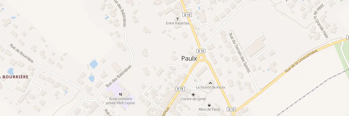 Plan du 2 Rue de l’Ancienne Poste à Paulx