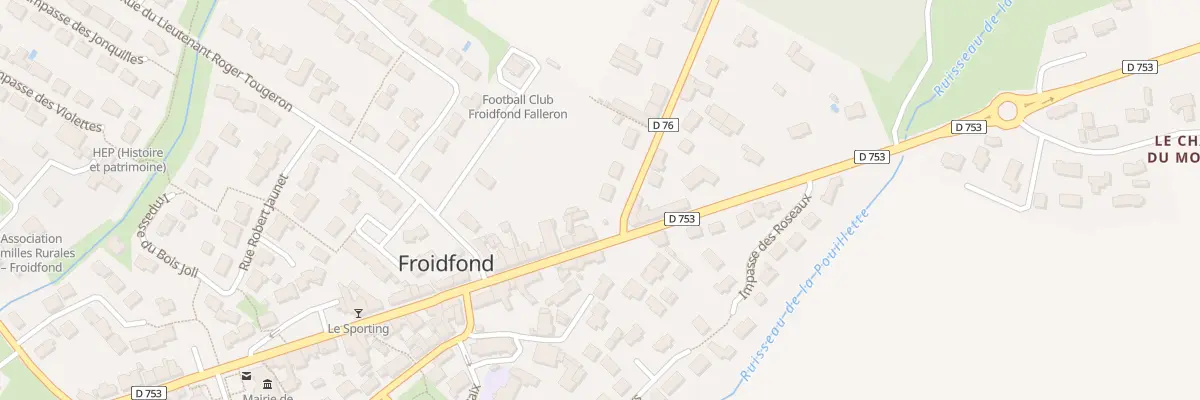 Plan du 1 Rue de St Etienne à Froidfond