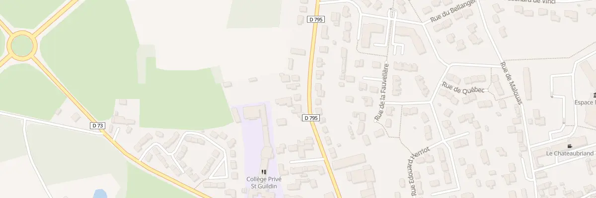 Plan du 23 Av Du General De Gaulle à Combourg