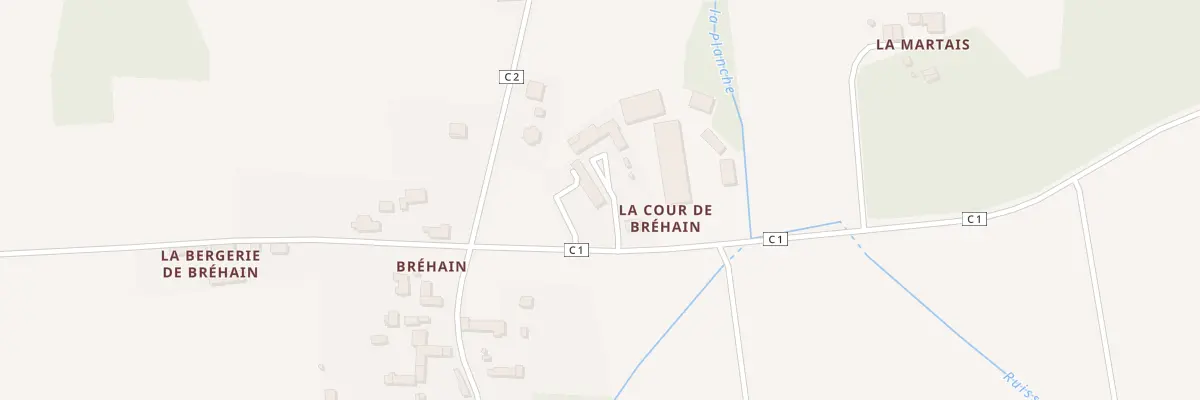 Plan du 63 La Cour de Brehain à Conquereuil