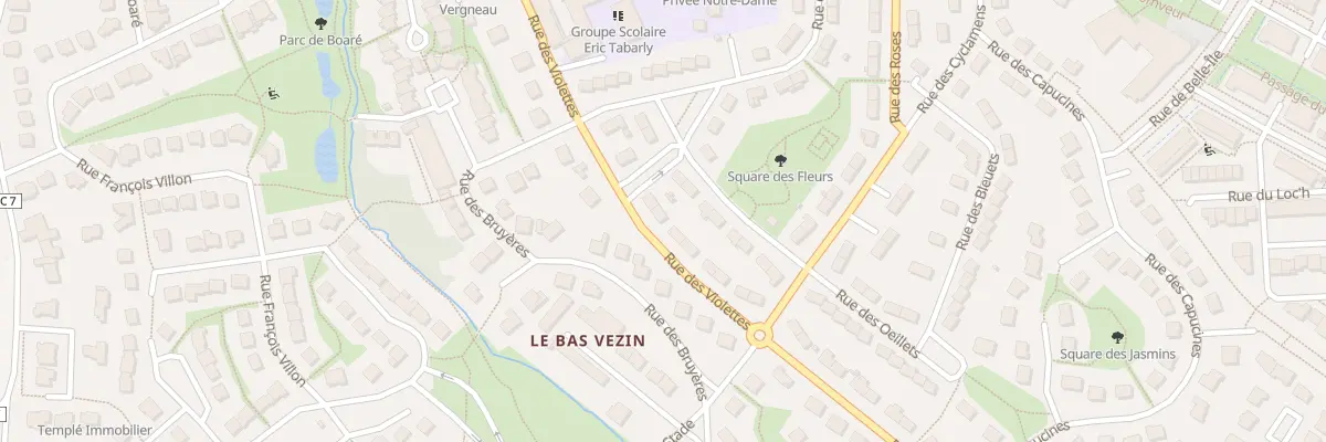 Plan du 7 Rue des Violettes à Vezin-le-Coquet