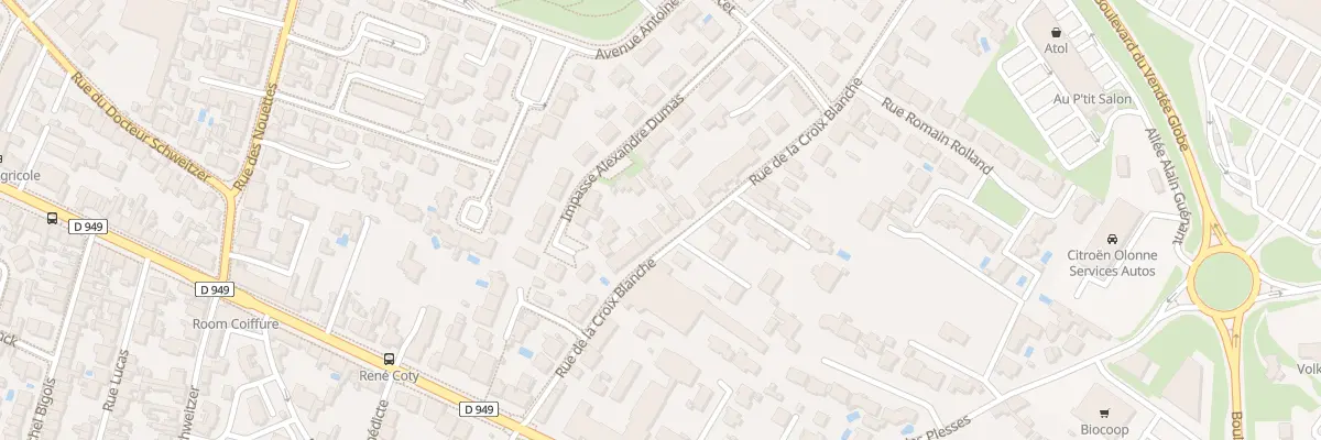 Plan du 25 Rue de la Croix Blanche aux Sables-d’Olonne