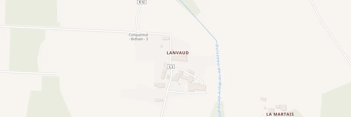 Plan du 16 Lanvaud à Conquereuil