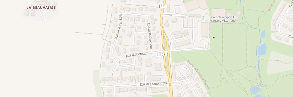 Plan du 1 Rue de la Cerclière à La Mézière