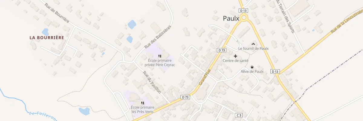 Plan du 3 Rue du Trait d’Union à Paulx