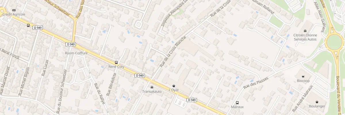 Plan du 8 Rue de la Croix Blanche aux Sables-d’Olonne