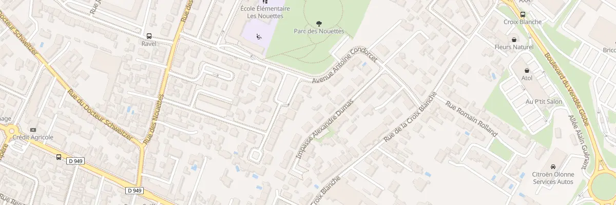 Plan du 54 Rue Georges Bizet aux Sables-d’Olonne