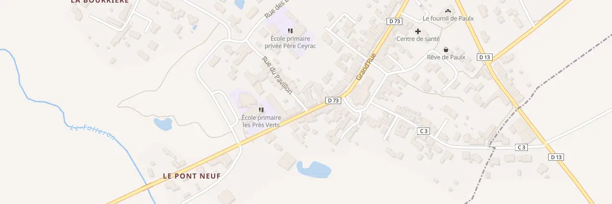 Plan du 8 Rue de la Garnache à Paulx