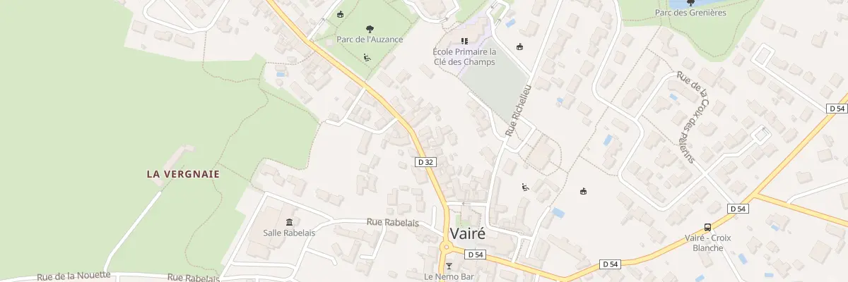 Plan du 16 Rue Georges Clemenceau à Vairé