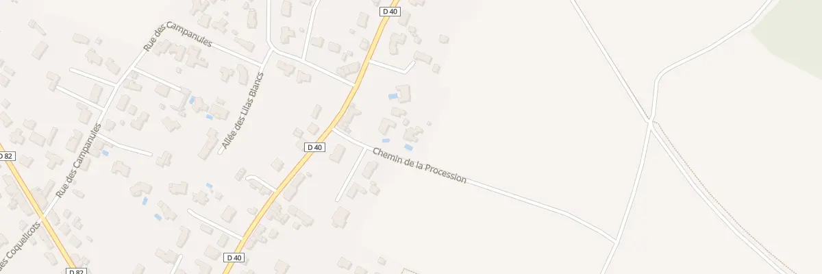 Plan du 6 Che de la Procession à Coëx