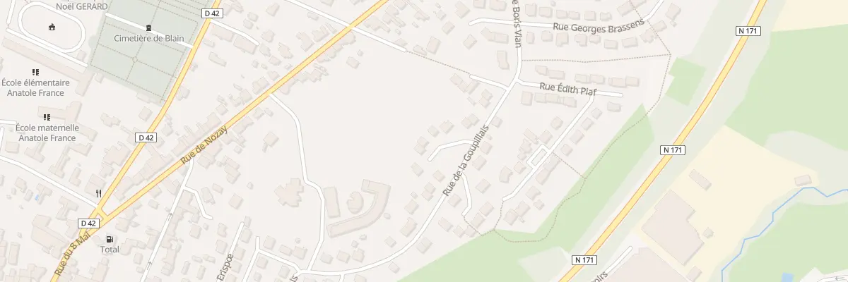 Plan du 56 Rue de la Goupillais à Blain