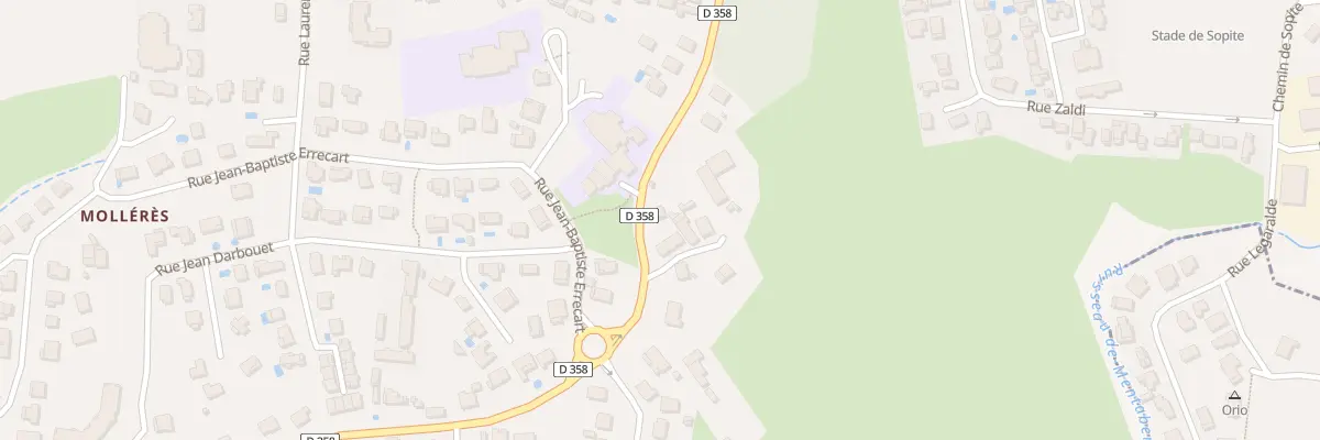 Plan du 92 Bd de l’Empereur à Hendaye