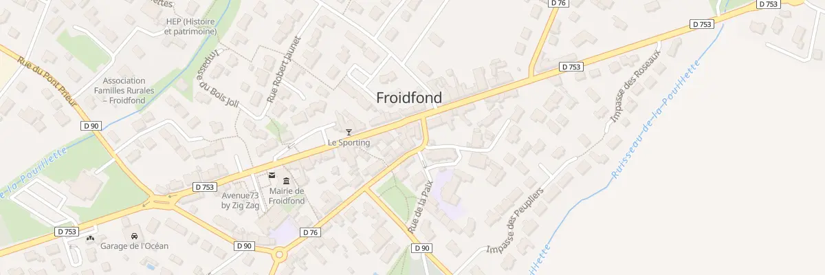 Plan du 2B Rue des écoles à Froidfond