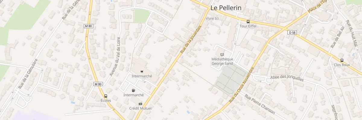 Plan du 23 Rue de la Jouardais au Pellerin