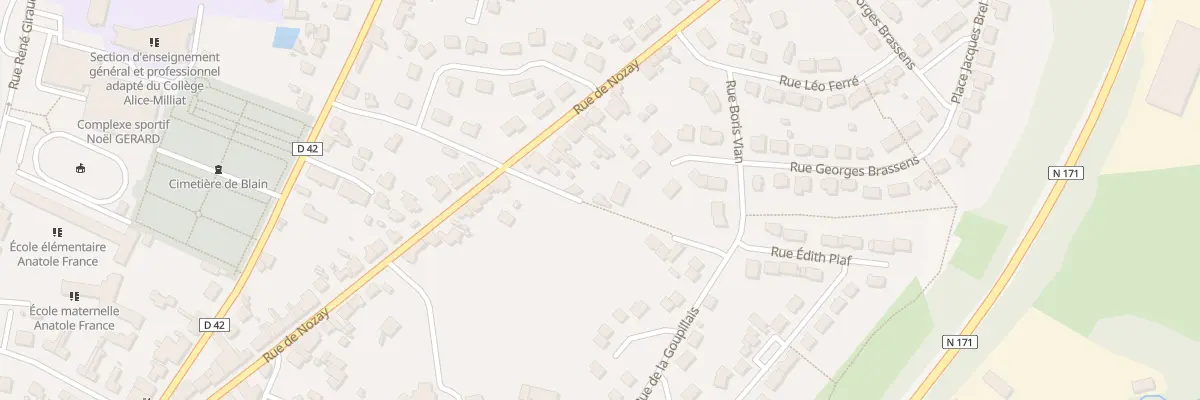 Plan du 33B Rte de Nozay à Blain