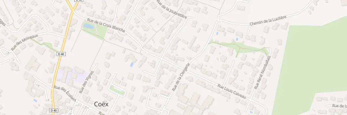 Plan du 10 Rue de la croix blanche à Coëx