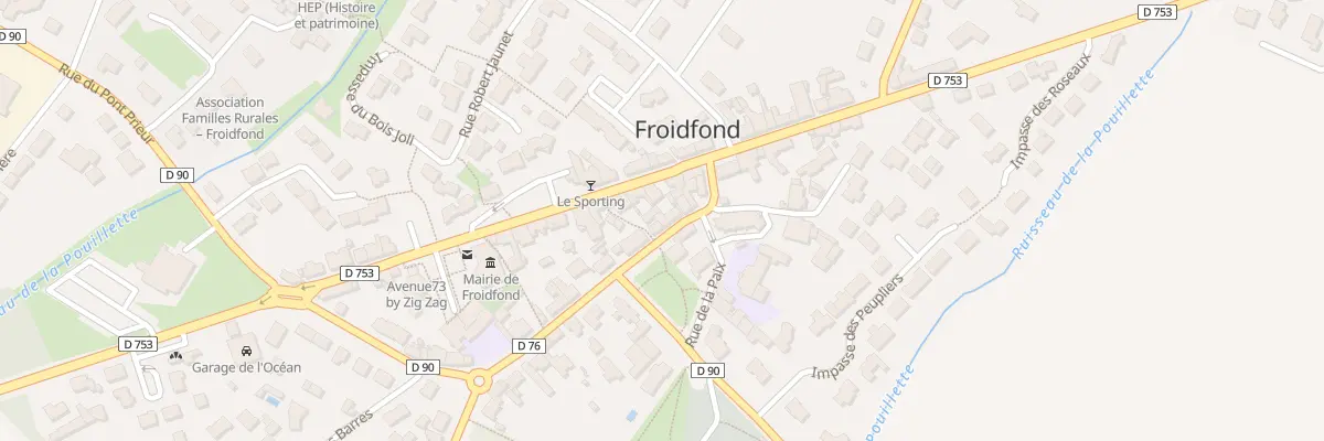 Plan du 8 Rue des écoles à Froidfond