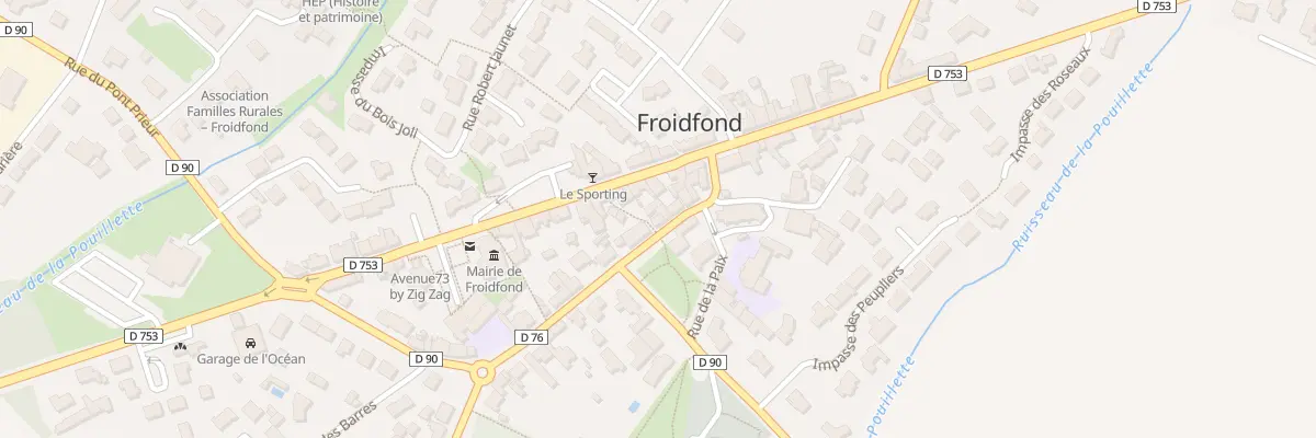 Plan du 8A Rue des écoles à Froidfond