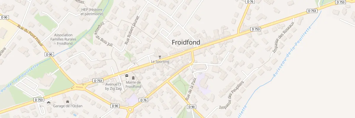Plan du 6 Rue des écoles à Froidfond