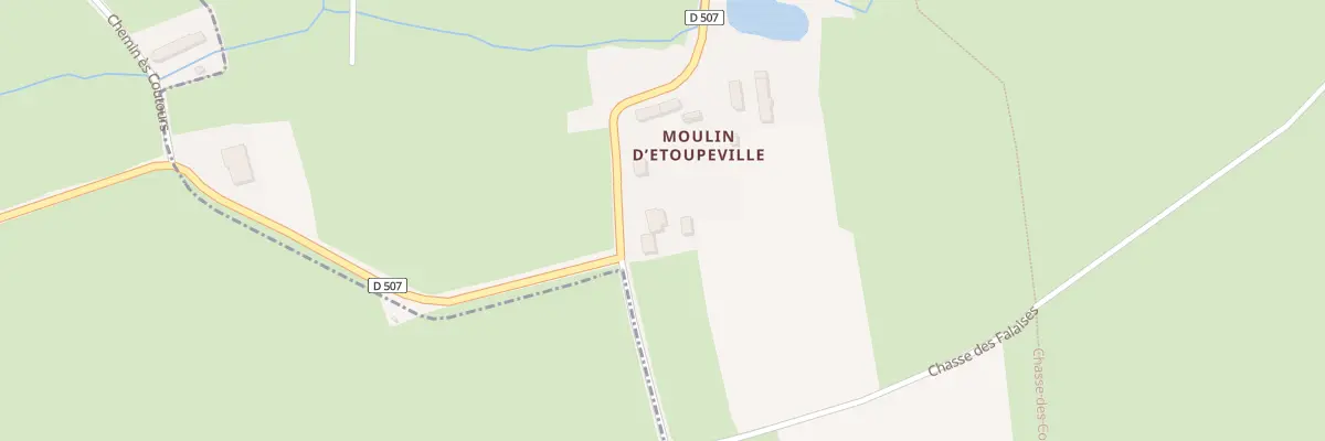 Plan du 7 Ham du Moulin d’Etoubevill à Teurthéville-Hague