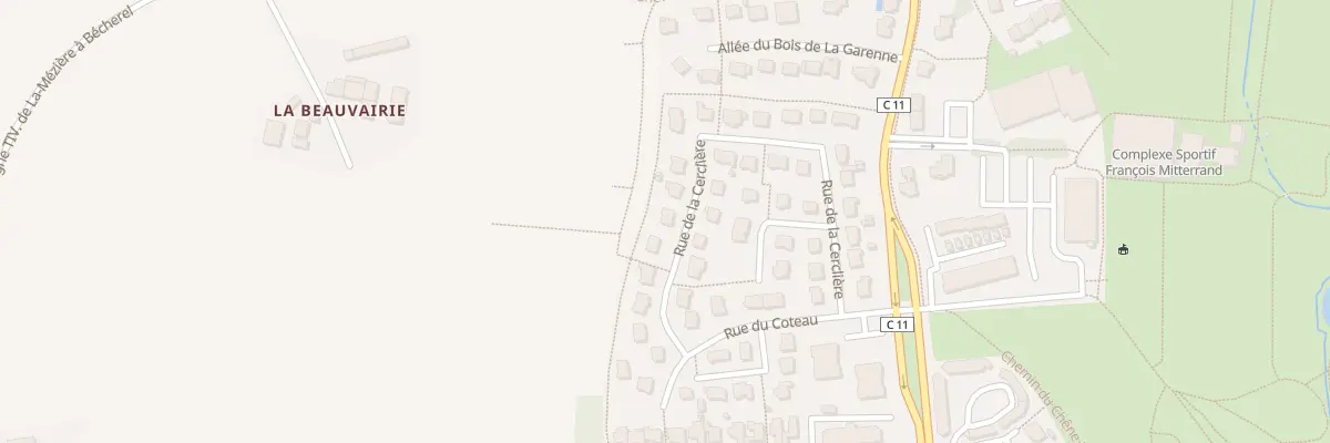 Plan du 32 Rue de la Cerclière à La Mézière