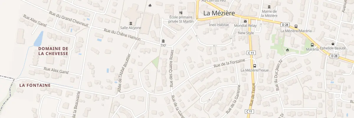 Plan du 3 Rue des Quatre Roses à La Mézière