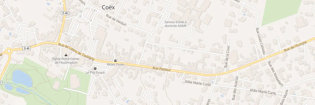 Plan du 6 Rue du prieuré à Coëx
