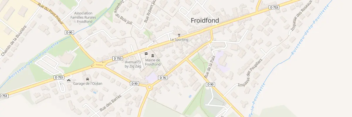 Plan du 14 Rue des écoles à Froidfond