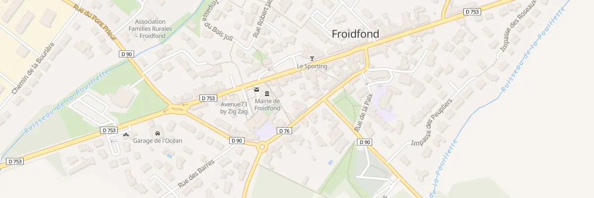 Plan du 16 Rue des écoles à Froidfond