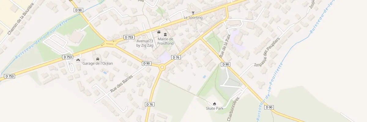 Plan du 9 Rue des écoles à Froidfond