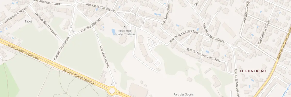 Plan du 36 Rue de la Cité des Pins aux Sables-d’Olonne
