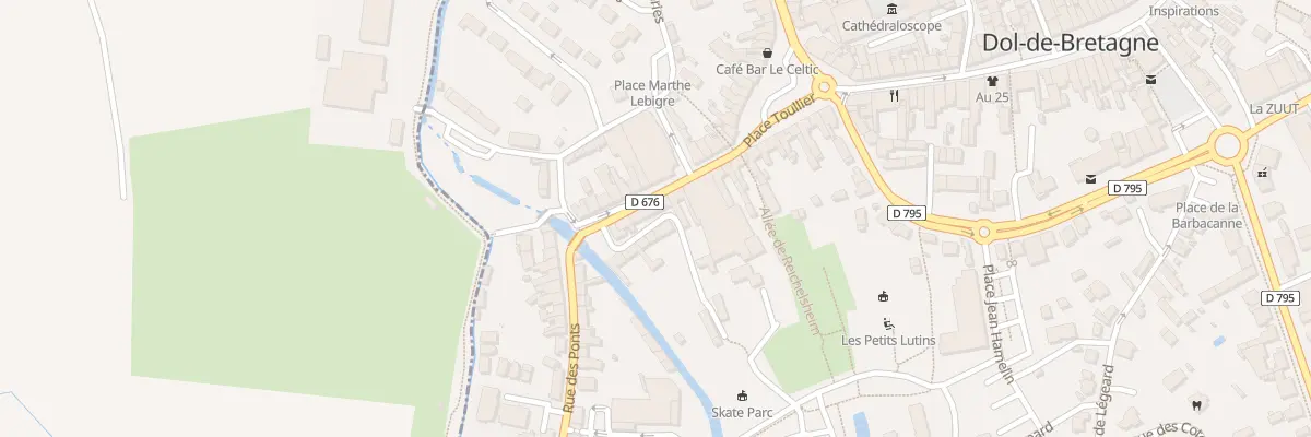 Plan du 9 Rue des Ponts à Dol-de-Bretagne