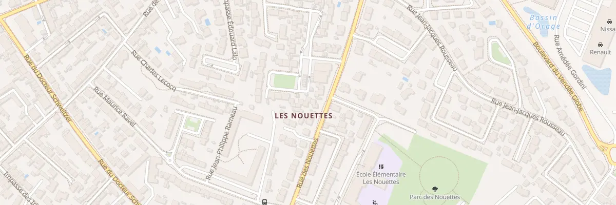 Plan du 1 Pl Maria Callas aux Sables-d’Olonne