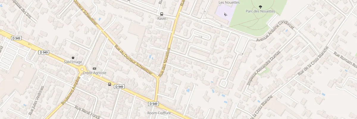Plan du 6 Rue Georges Bizet aux Sables-d’Olonne