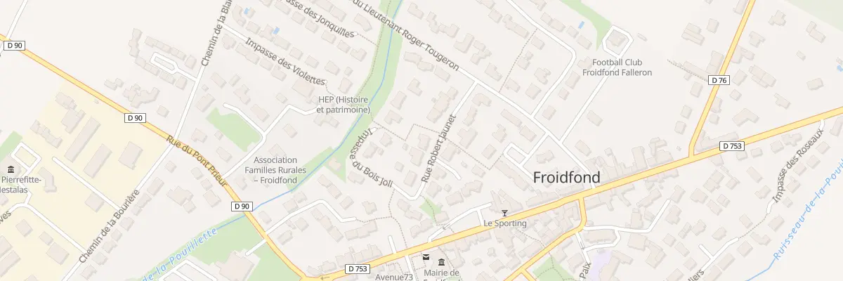 Plan du 8 Rue robert jaunet à Froidfond