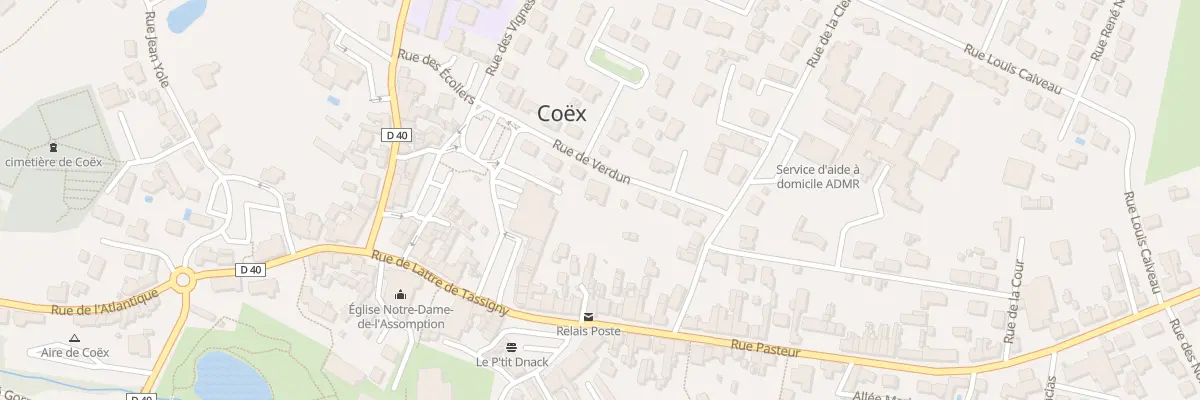 Plan du 12 Rue de verdun à Coëx