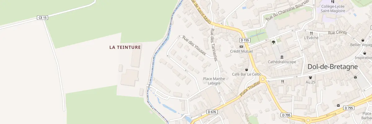 Plan du 16 Rue des Ylouses à Dol-de-Bretagne
