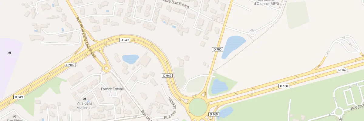 Plan du 2 Imp des Andrènes aux Sables-d’Olonne