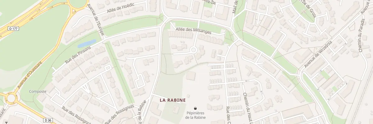Plan du 25 All des Mésanges à Bruz