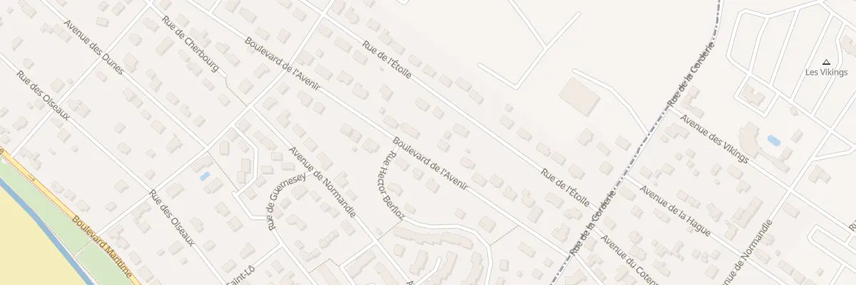 Plan du 77 Bd de l’Avenir à Barneville-Carteret