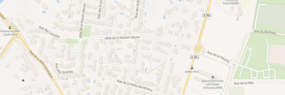 Plan du 4 Rue des Coccinelles aux Sables-d’Olonne