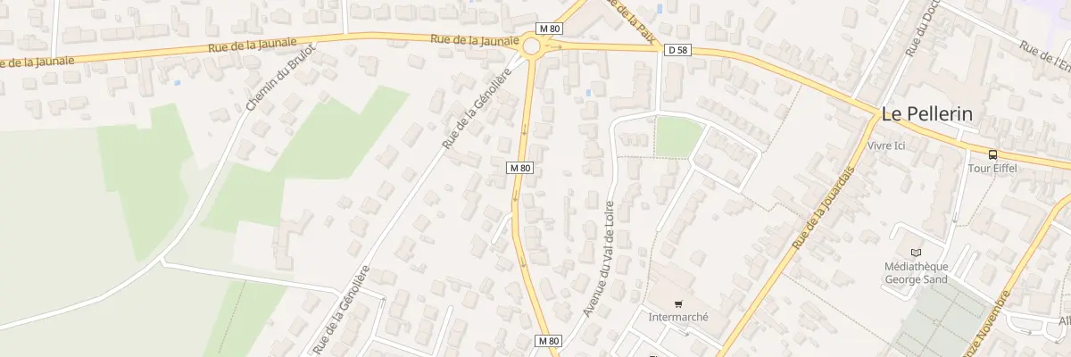 Plan du 3 Rue des Cadeniers au Pellerin
