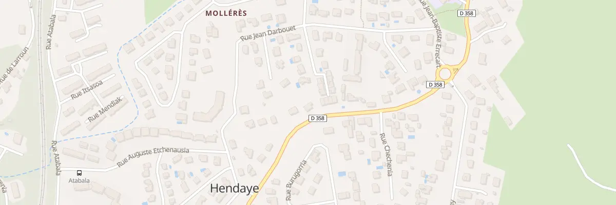 Plan du 93 Bd de l’Empereur à Hendaye