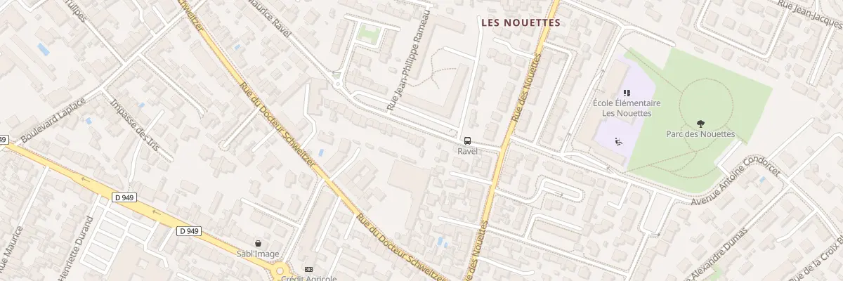 Plan du 5 Rue Maurice Ravel aux Sables-d’Olonne