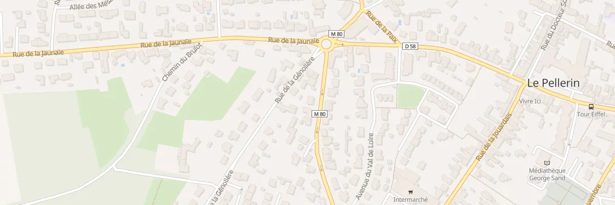 Plan du 4 Rue des Cadeniers au Pellerin