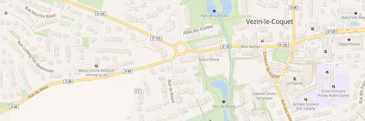 Plan du 1 Rue du Rheu à Vezin-le-Coquet